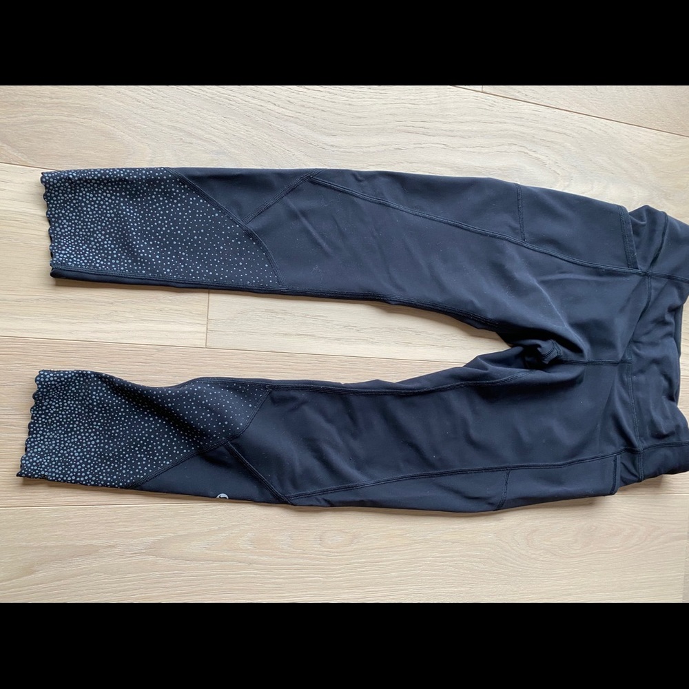 Lululemon run tights size 8 reflective ankle